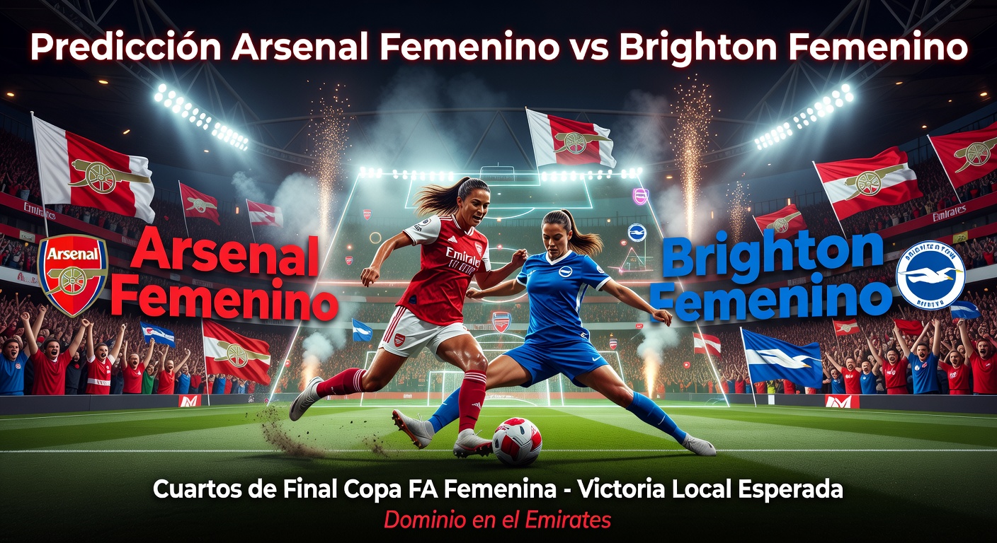 Arsenal W vs Brighton W Pronóstico / Prediction