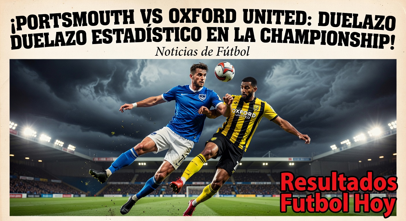Portsmouth vs Oxford Utd in Championship