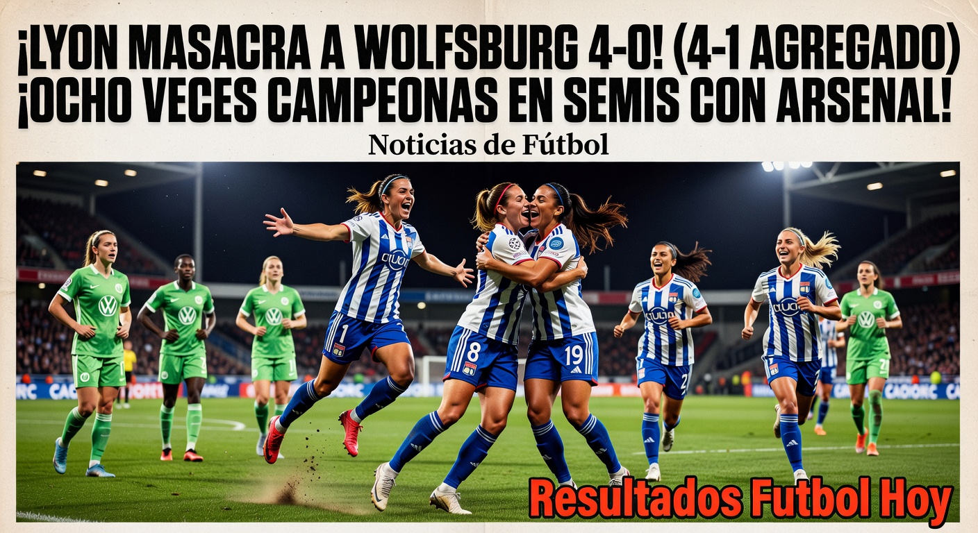 Lyon defeat Wolfsburg 1-0 in UWCL quarterfinal second leg (agg. 1-1?)