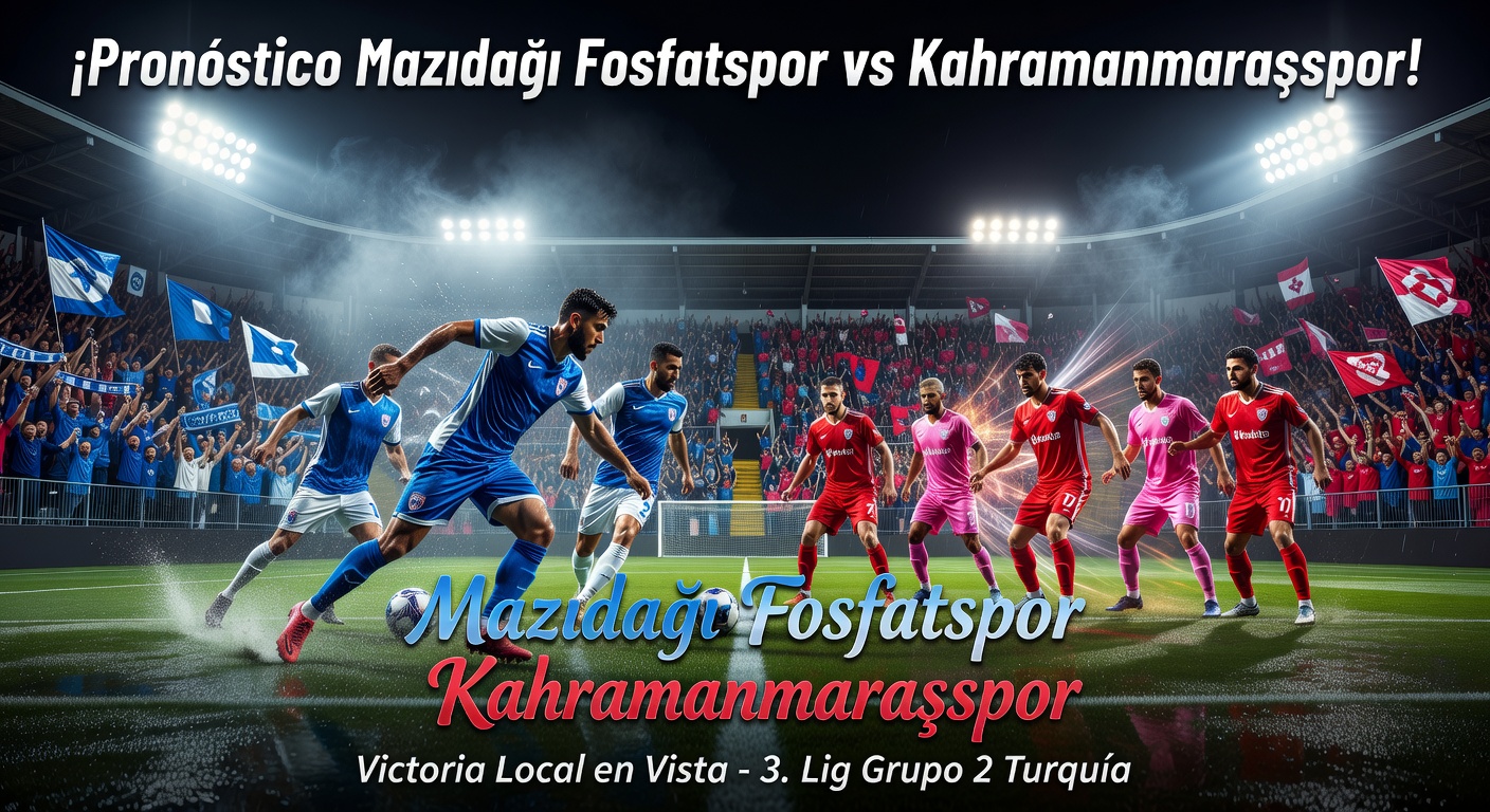 Mazıdağı Fosfatspor vs Kahramanmaraşspor Pronóstico / Prediction