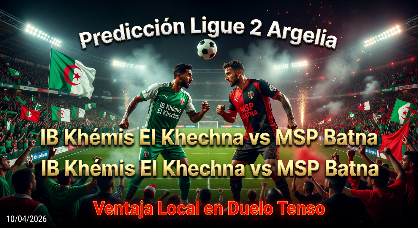 IB Khémis El Khechna vs MSP Batna Pronóstico / Prediction