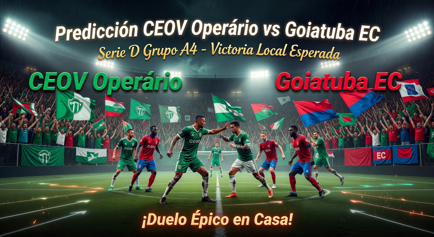 CEOV Operário vs Goiatuba EC Pronóstico / Prediction