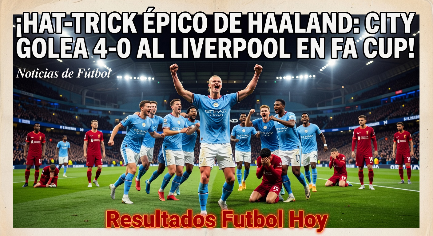 Haaland Hat-trick Propels Man City in FA Cup
