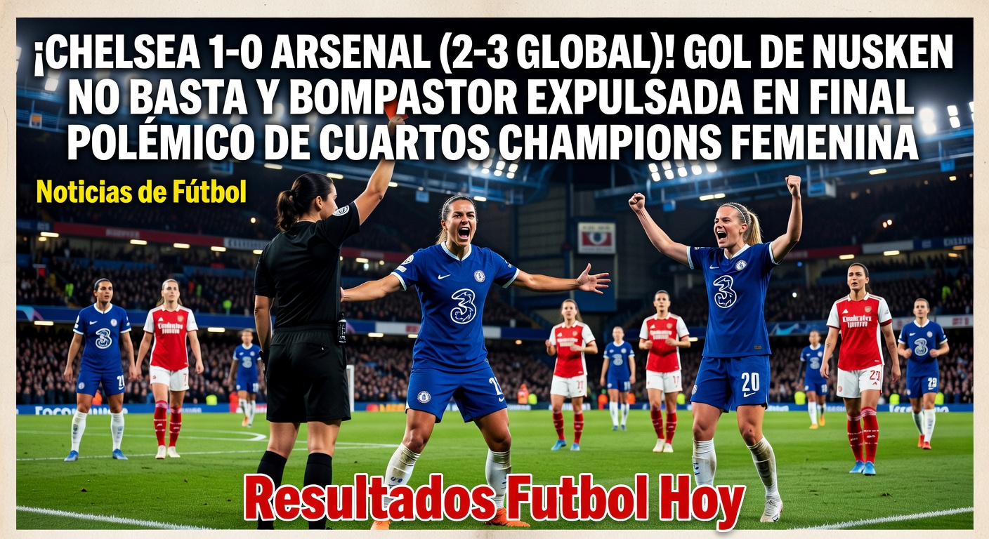 Nusken Goal Not Enough as Chelsea Exit Women's Champions League; Bompastor Sent Off - Sky Sports