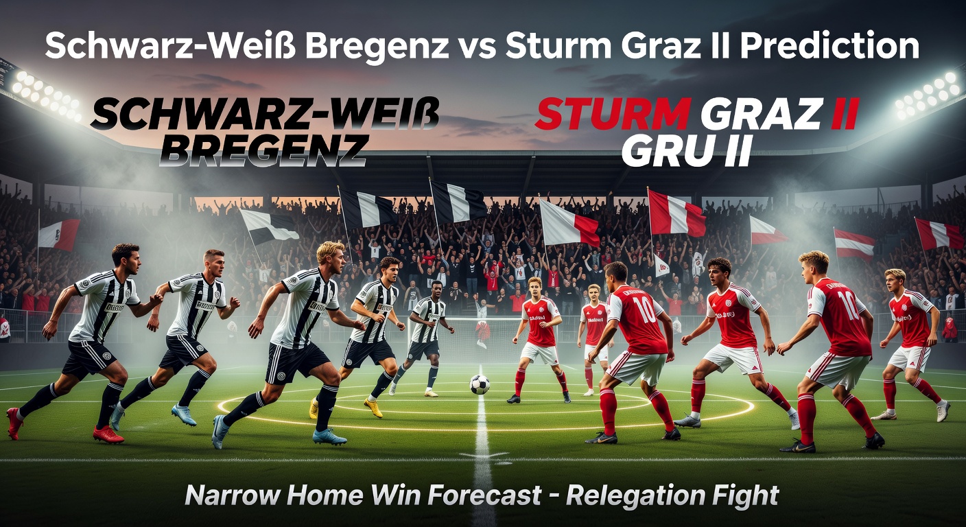 Schwarz-Weiß Bregenz vs Sturm Graz II Pronóstico / Prediction