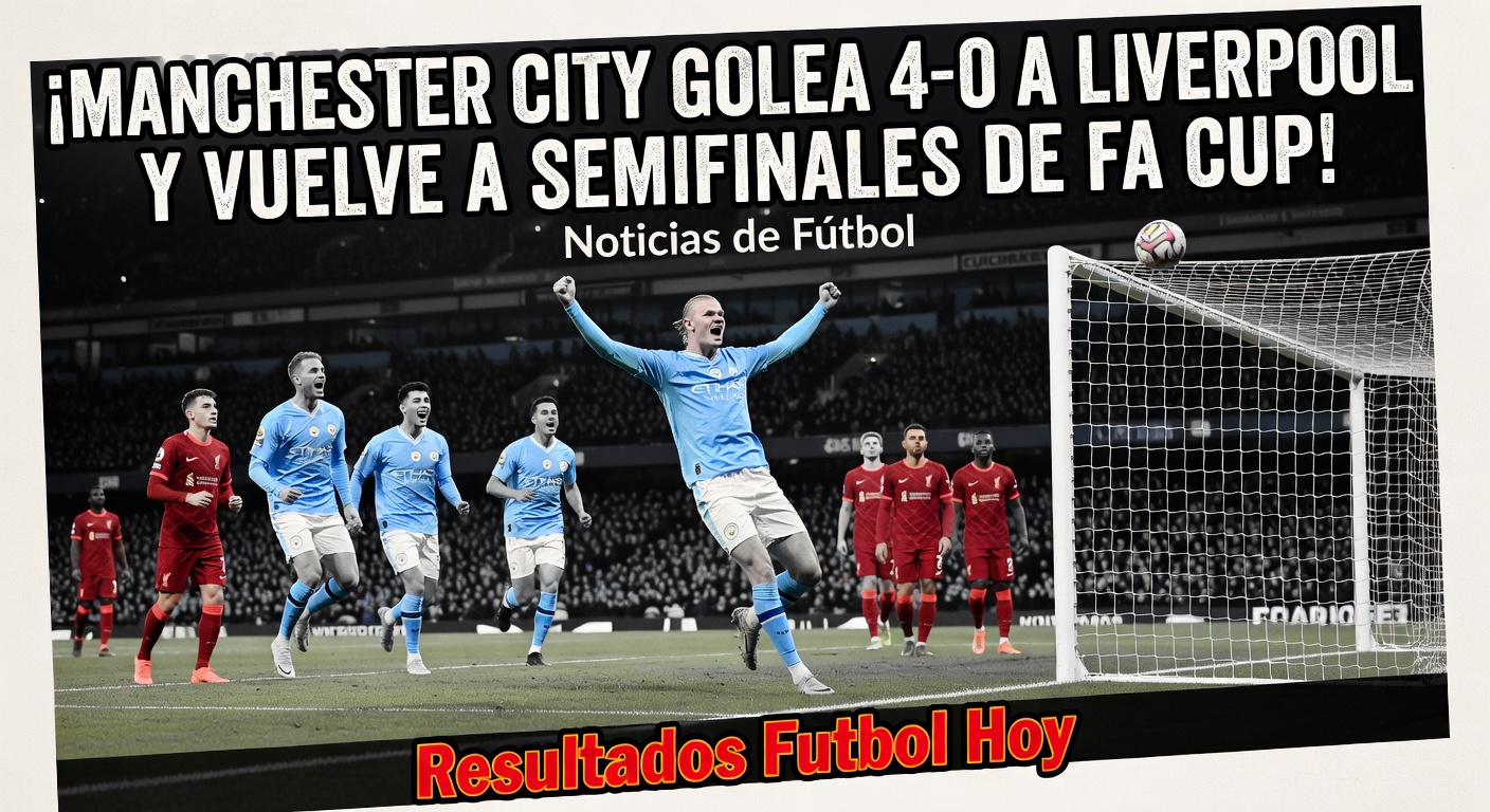 Manchester City demolish Liverpool 4-0 in FA Cup quarter-final