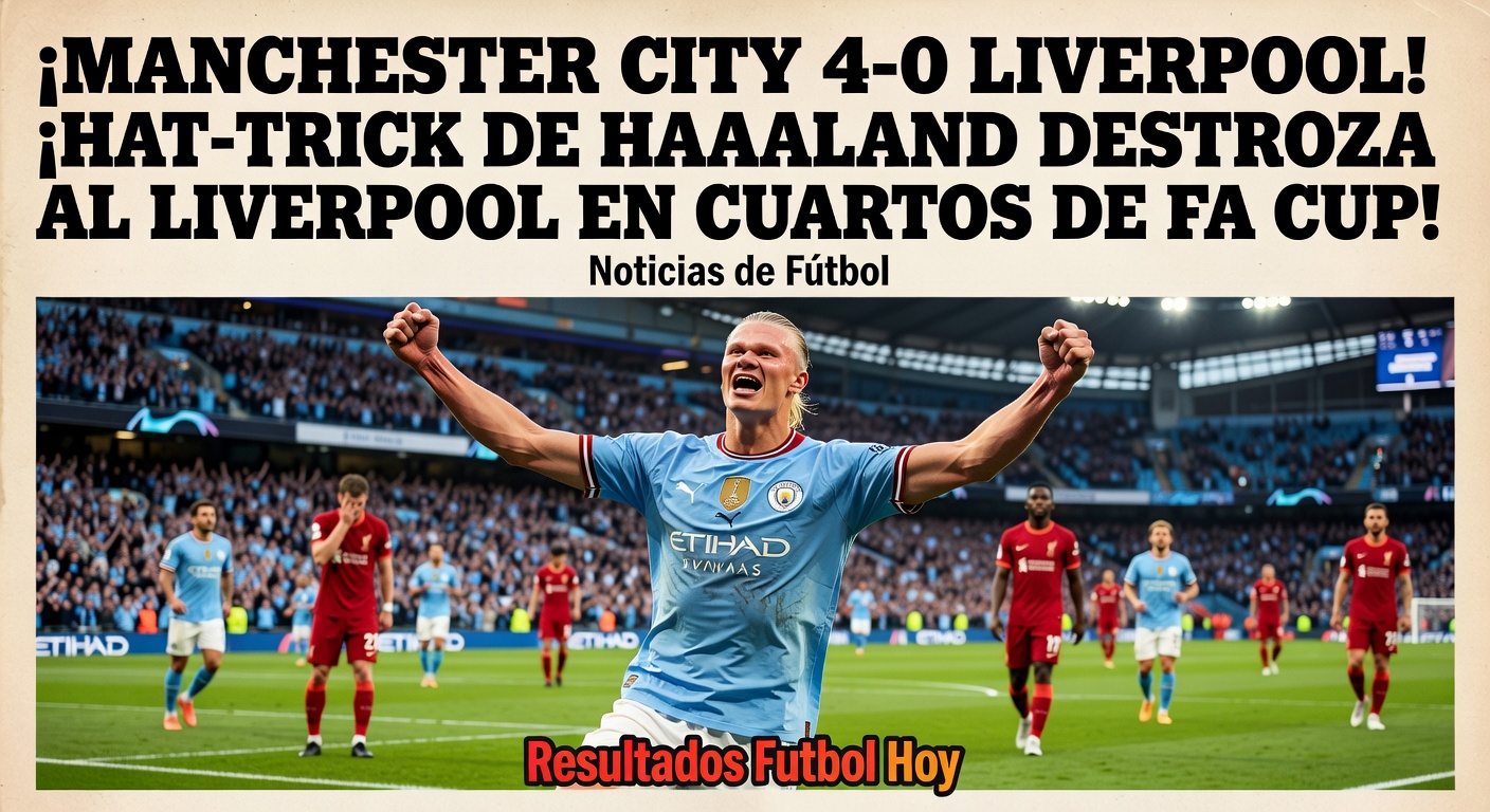 Manchester City 4-0 Liverpool in FA Cup Quarter-Final (Live)