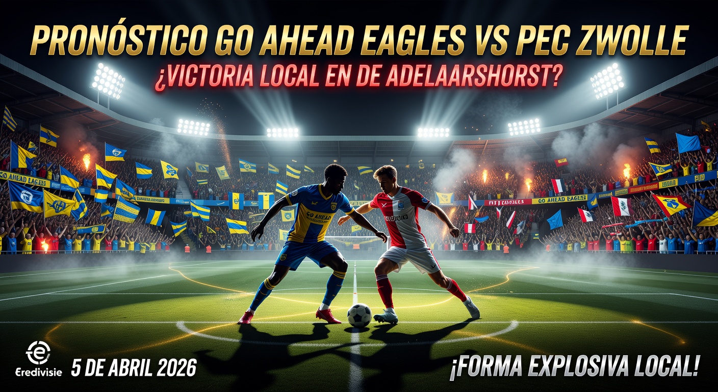 GO Ahead Eagles vs PEC Zwolle Pronóstico / Prediction