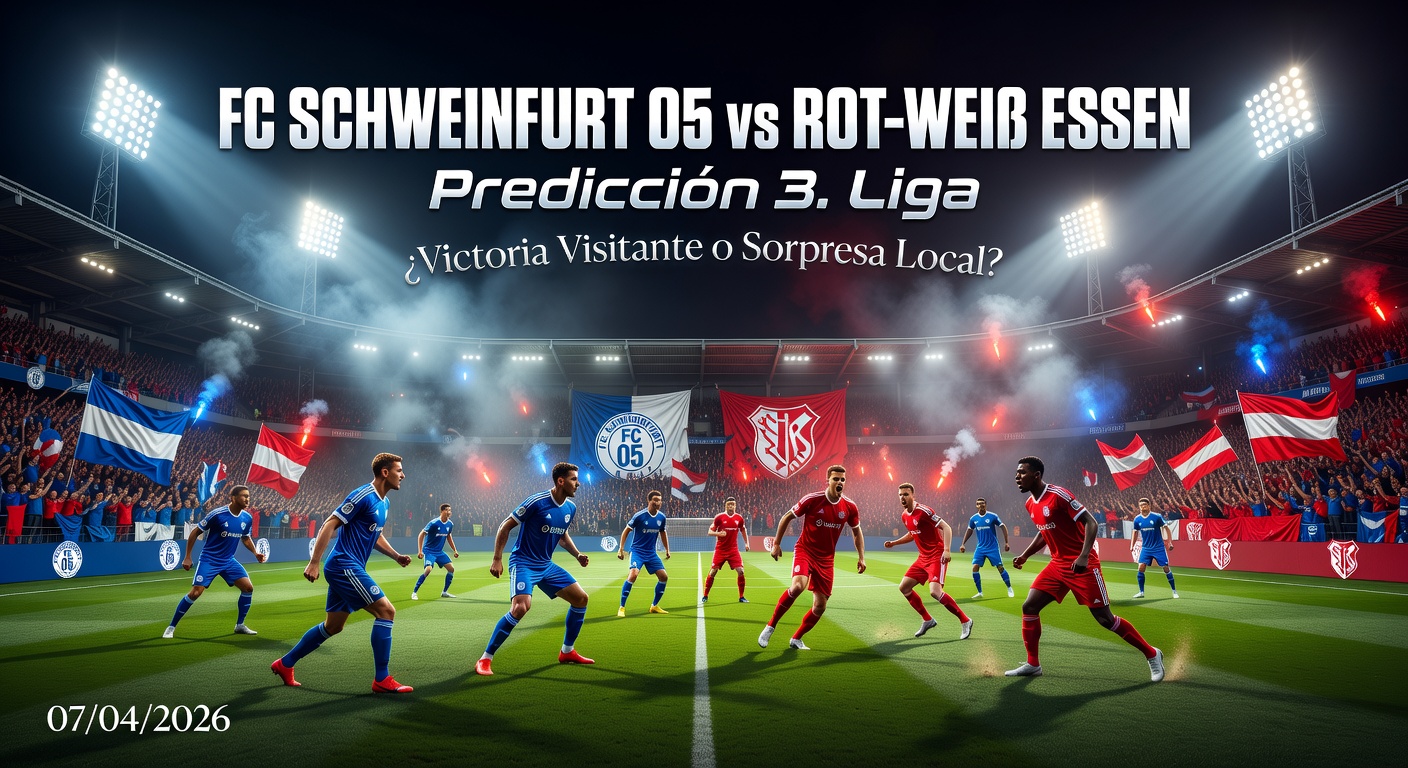 FC Schweinfurt 05 vs Rot-Weiß Essen Pronóstico / Prediction