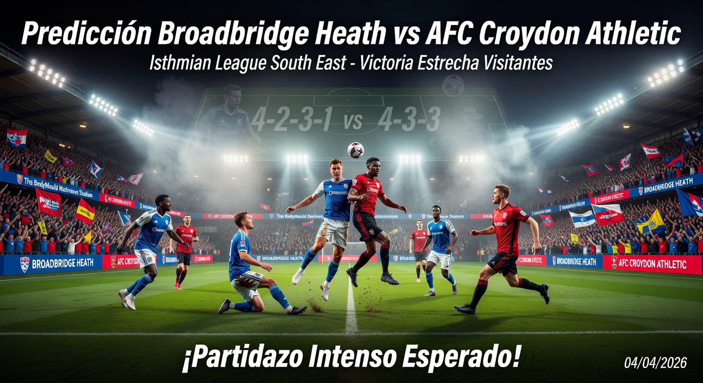 Broadbridge Heath vs AFC Croydon Athletic Pronóstico / Prediction