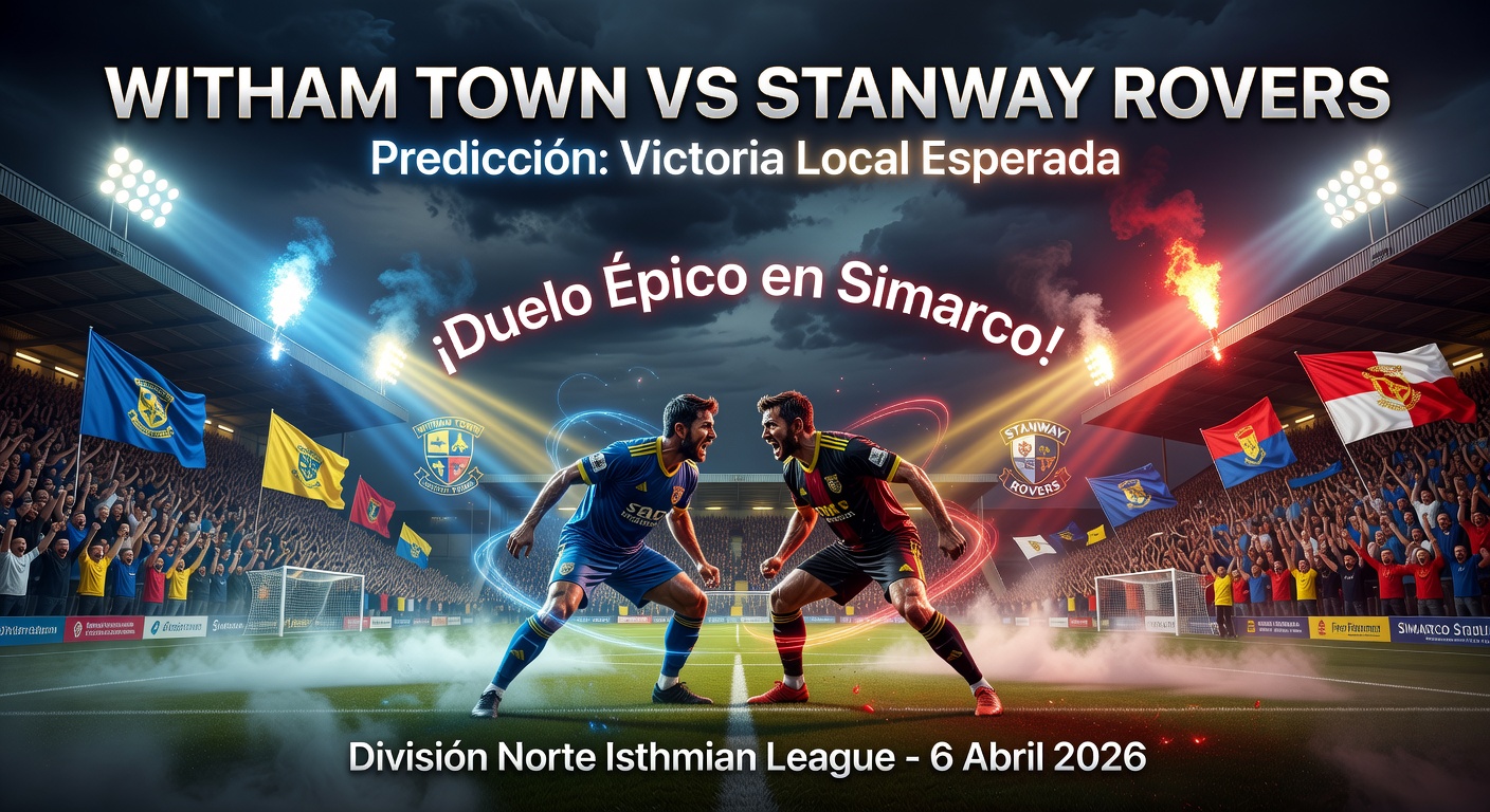 Witham Town vs Stanway Rovers Pronóstico / Prediction