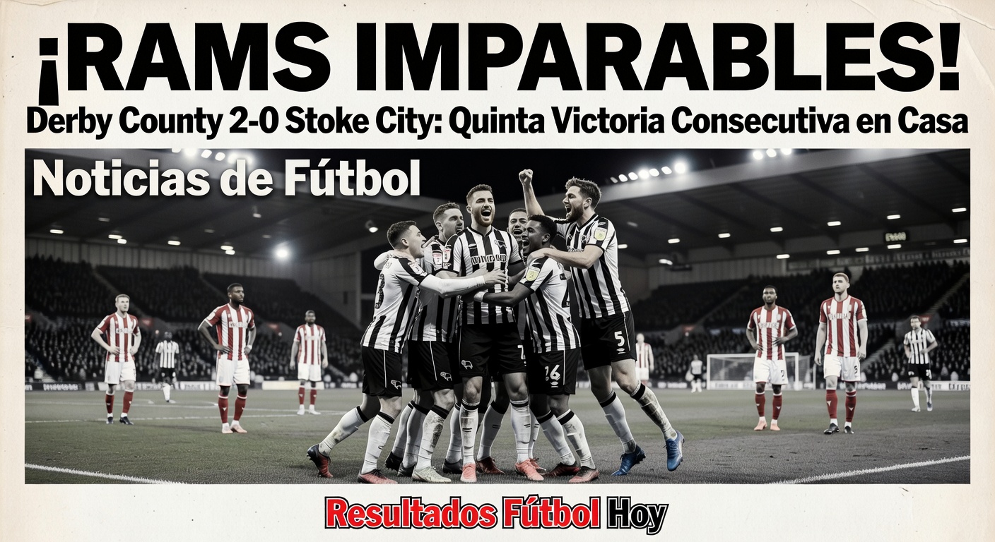 Derby County 2-0 Stoke City - Championship (BBC Sport, FT)