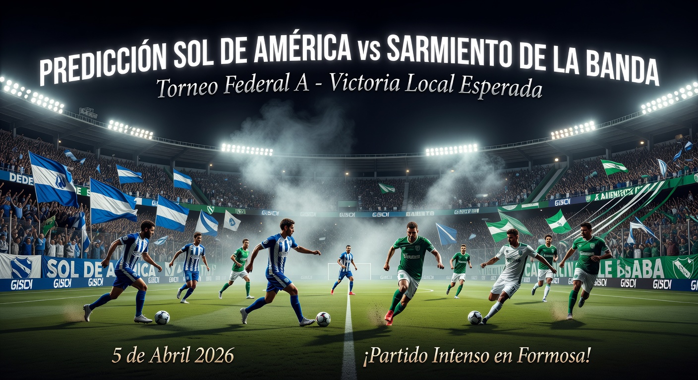 Sol de América vs Sarmiento de La Banda Pronóstico / Prediction