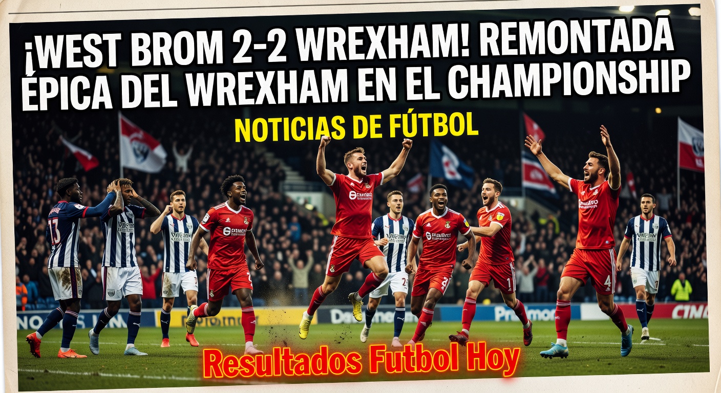 Wrexham draws 2-2 with West Brom in Championship