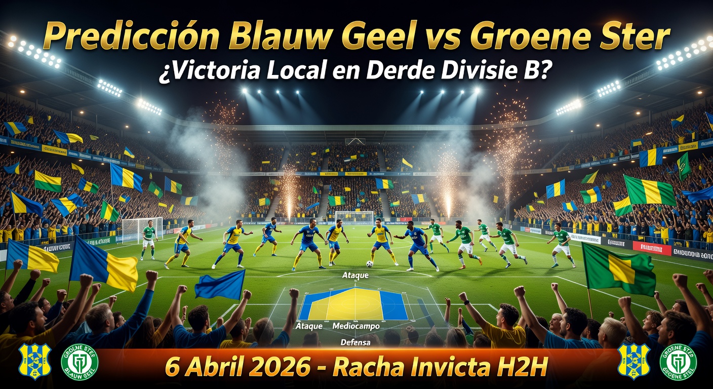 Blauw Geel vs Groene Ster Pronóstico / Prediction