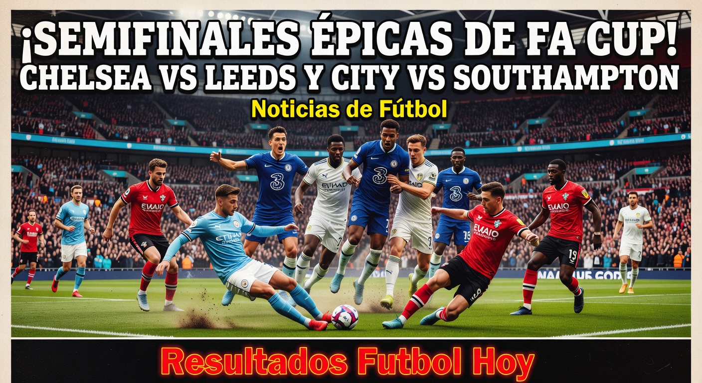 FA Cup Semi-Final Draw: Chelsea vs Leeds United, Manchester City vs Southampton (Sky Sports, 4 hours ago)