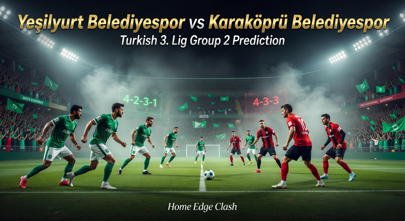 Yeşilyurt Belediyespor vs Karaköprü Belediyespor Pronóstico / Prediction