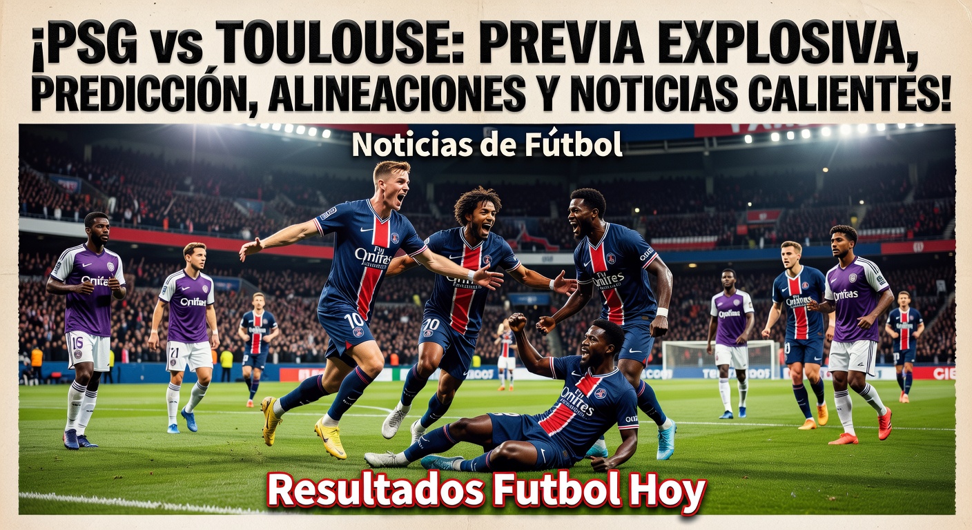 PSG vs Toulouse headlines Ligue 1 action today