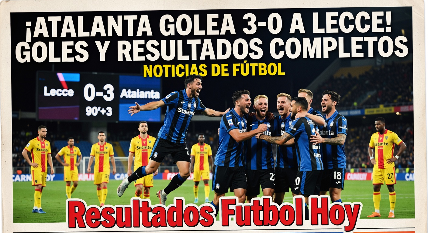 Atalanta Thrash Lecce 3-0 in Serie A (BBC Sport)