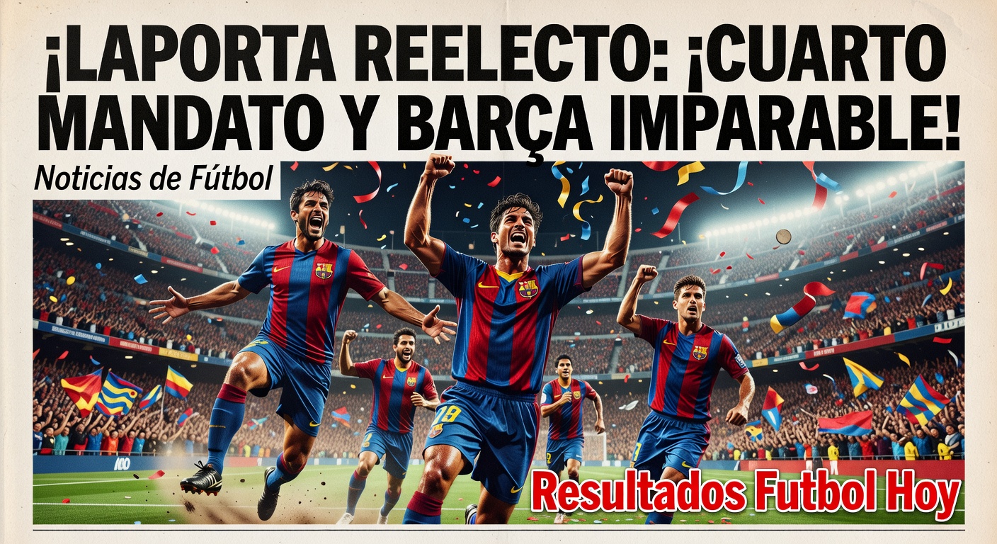 Joan Laporta re-elected as Barcelona president for fourth term