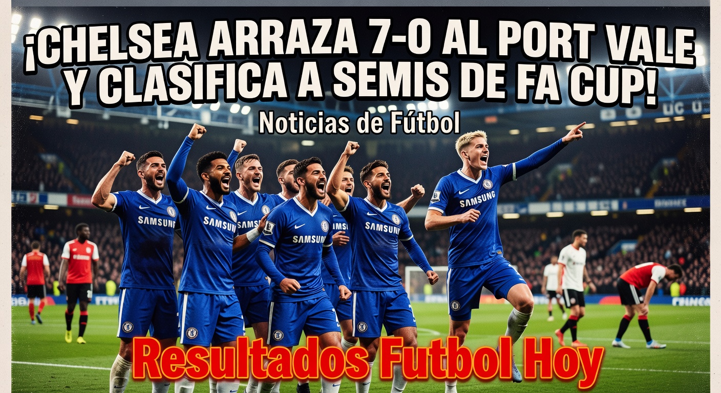 Chelsea demolish Port Vale 7-0 in FA Cup (QF)