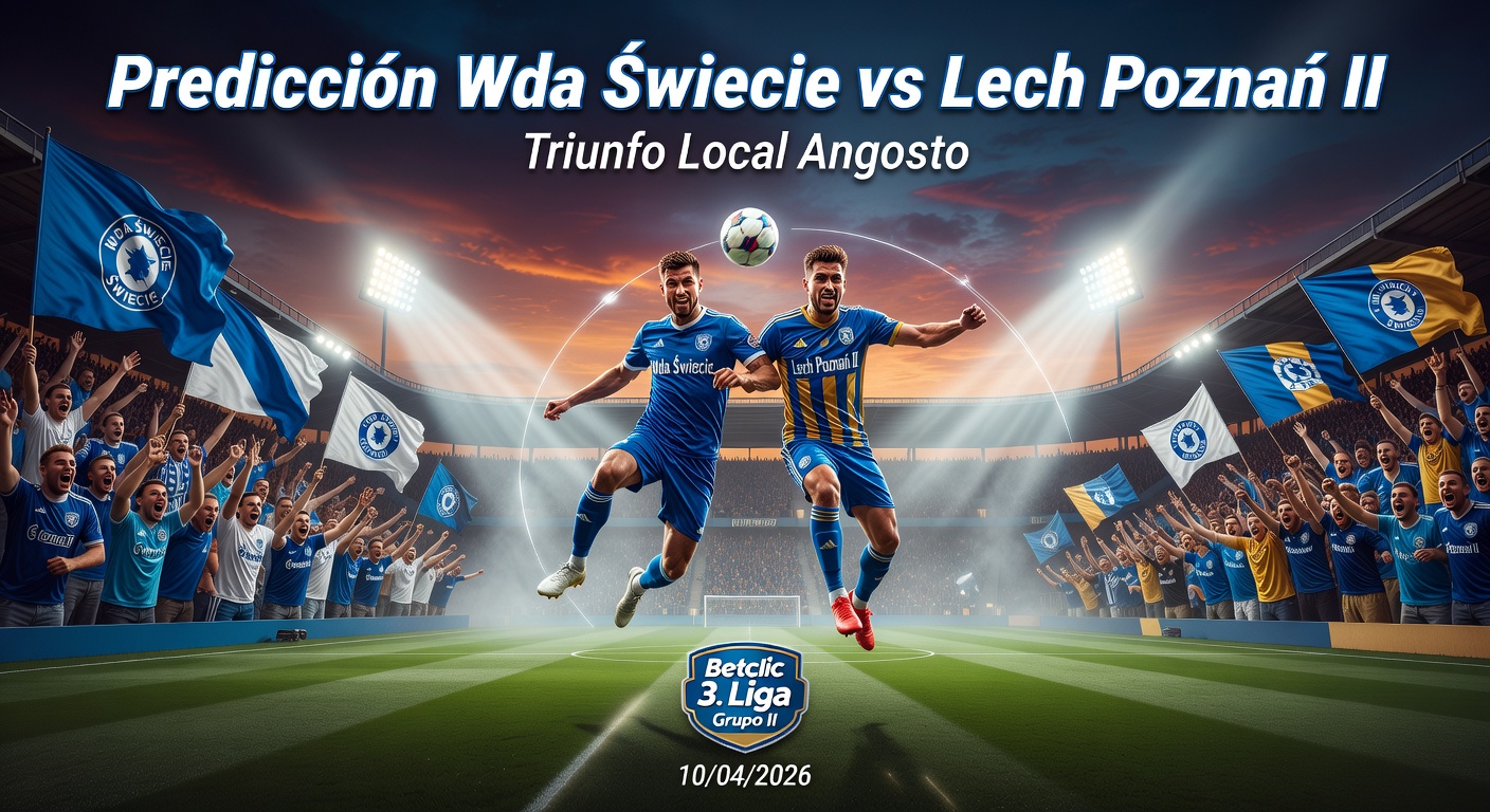 Wda Świecie vs Lech Poznań II Pronóstico / Prediction