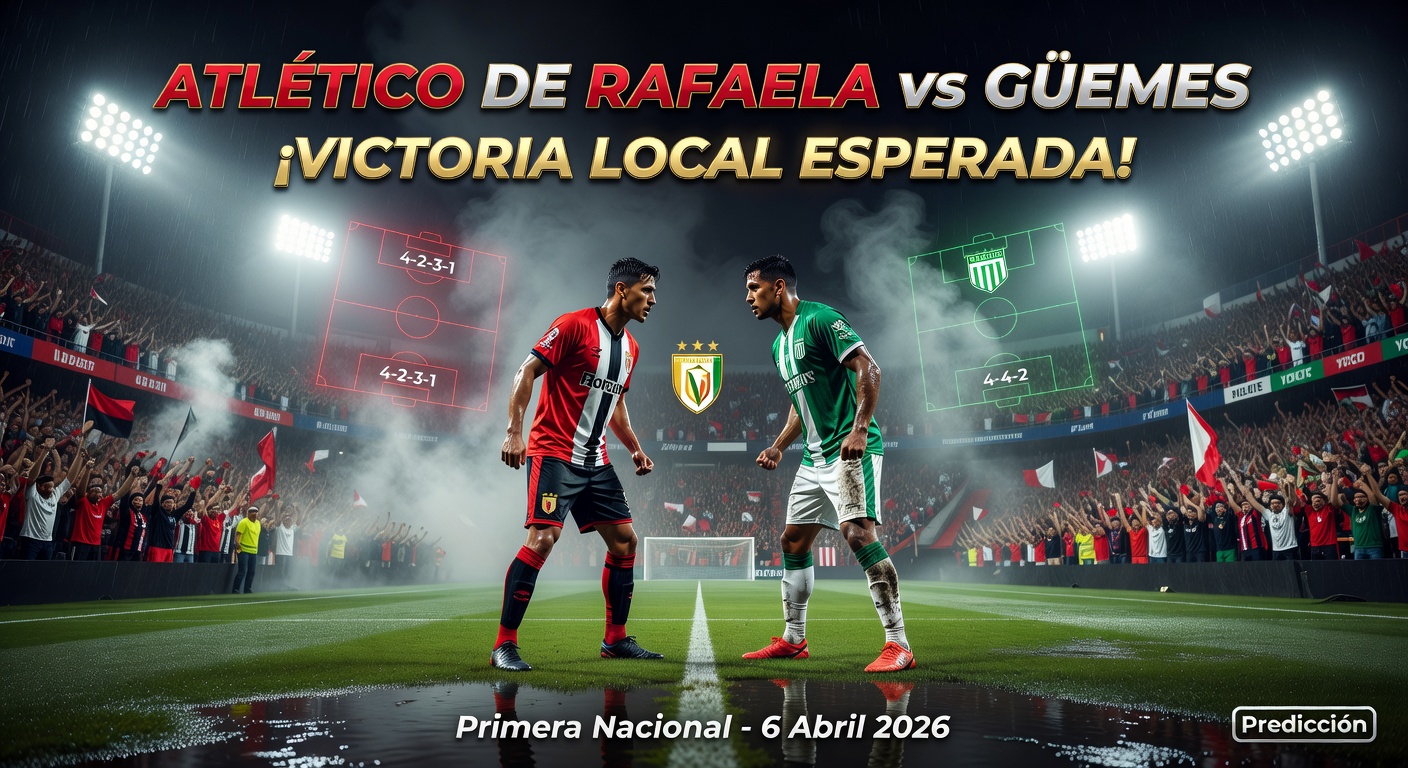 Atletico DE Rafaela vs Club Atlético Güemes Pronóstico / Prediction