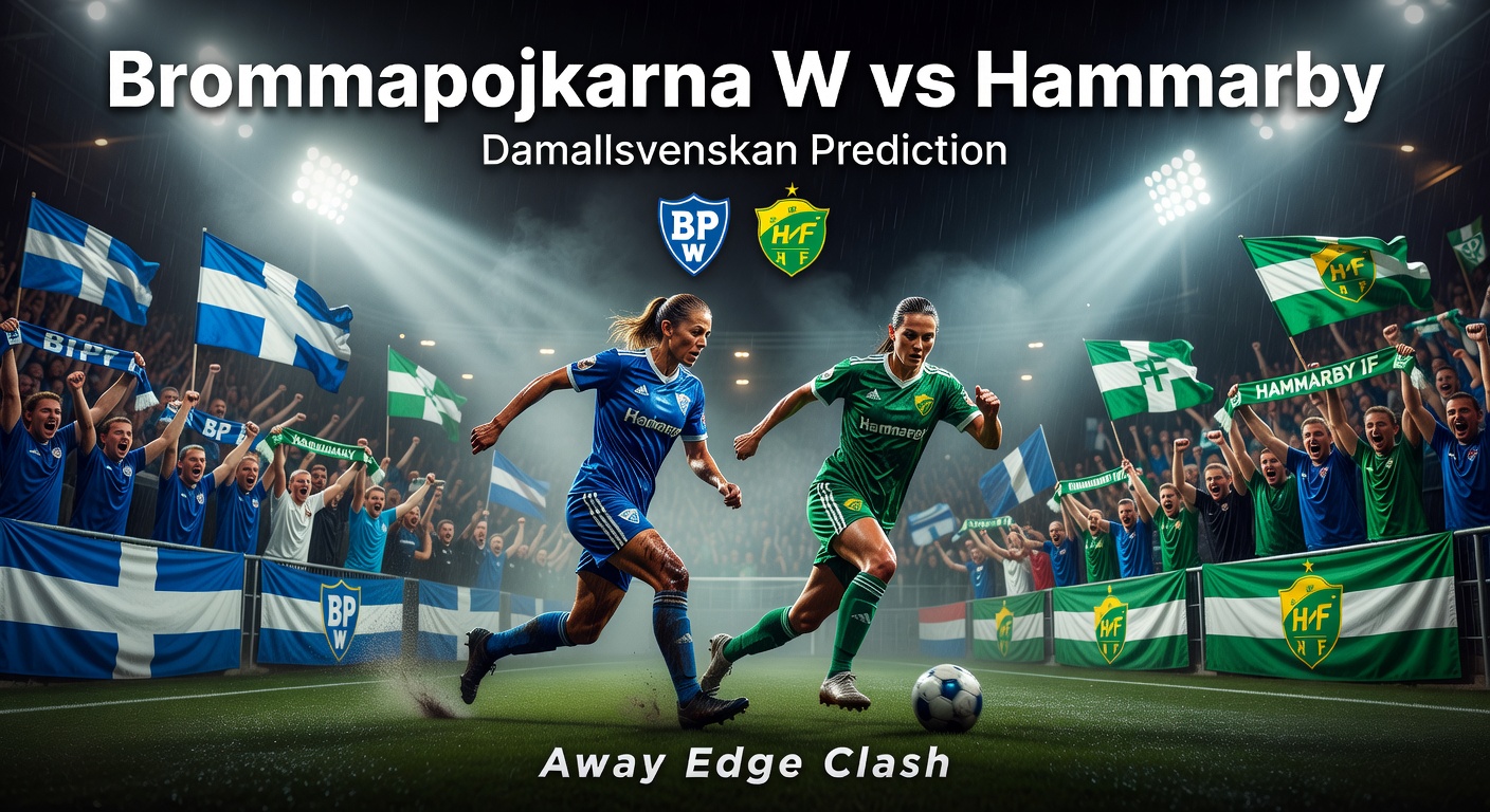 Brommapojkarna W vs Hammarby Pronóstico / Prediction