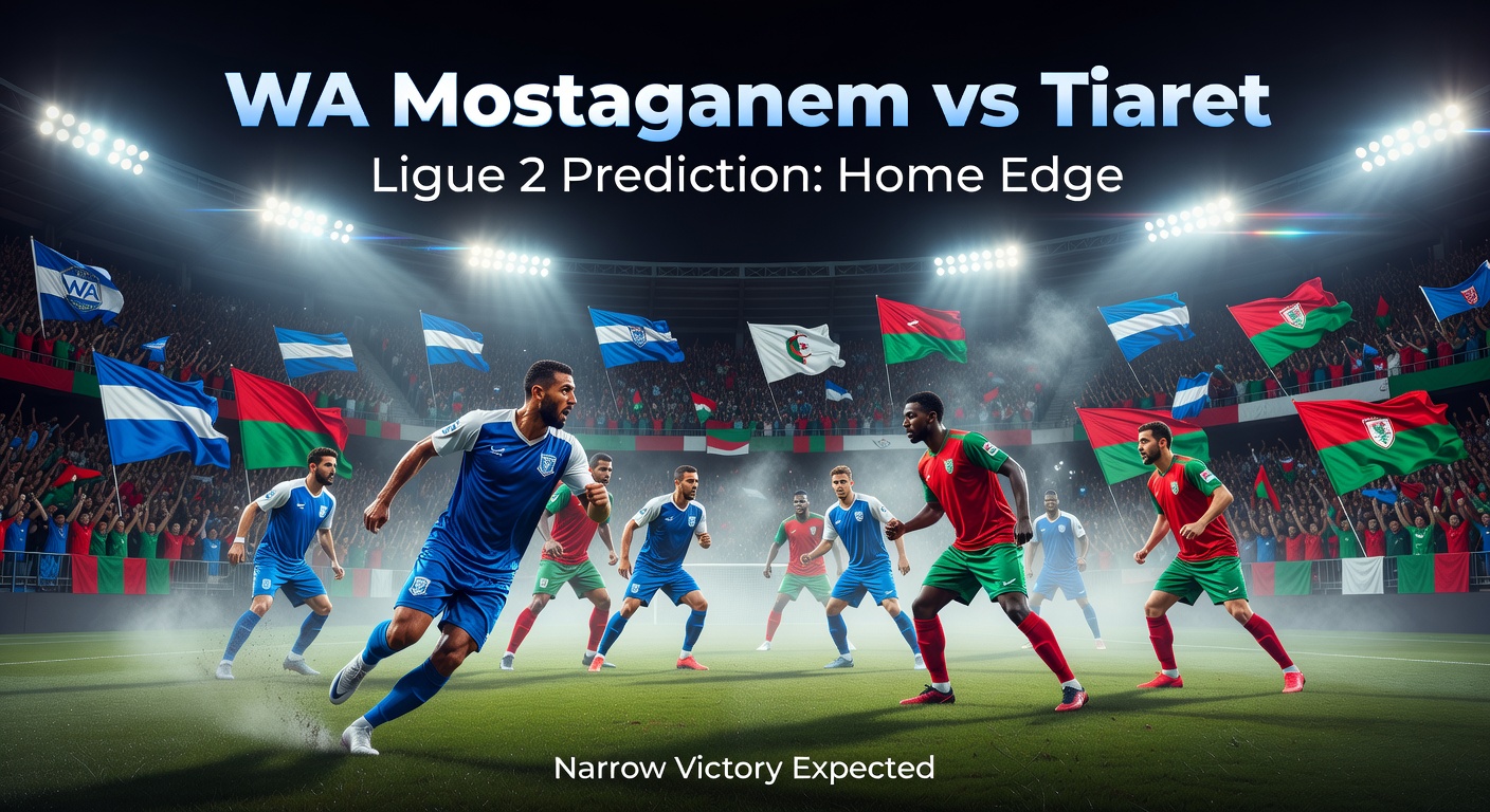 WA Mostaganem vs Tiaret Pronóstico / Prediction