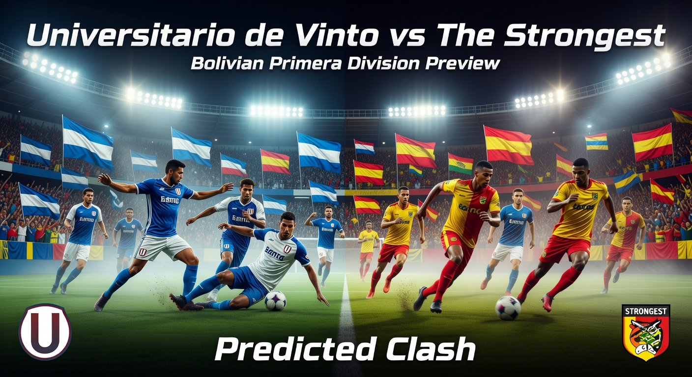 Universitario de Vinto vs The Strongest Pronóstico / Prediction