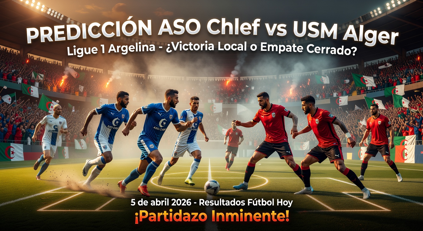 ASO Chlef vs USM Alger Pronóstico / Prediction