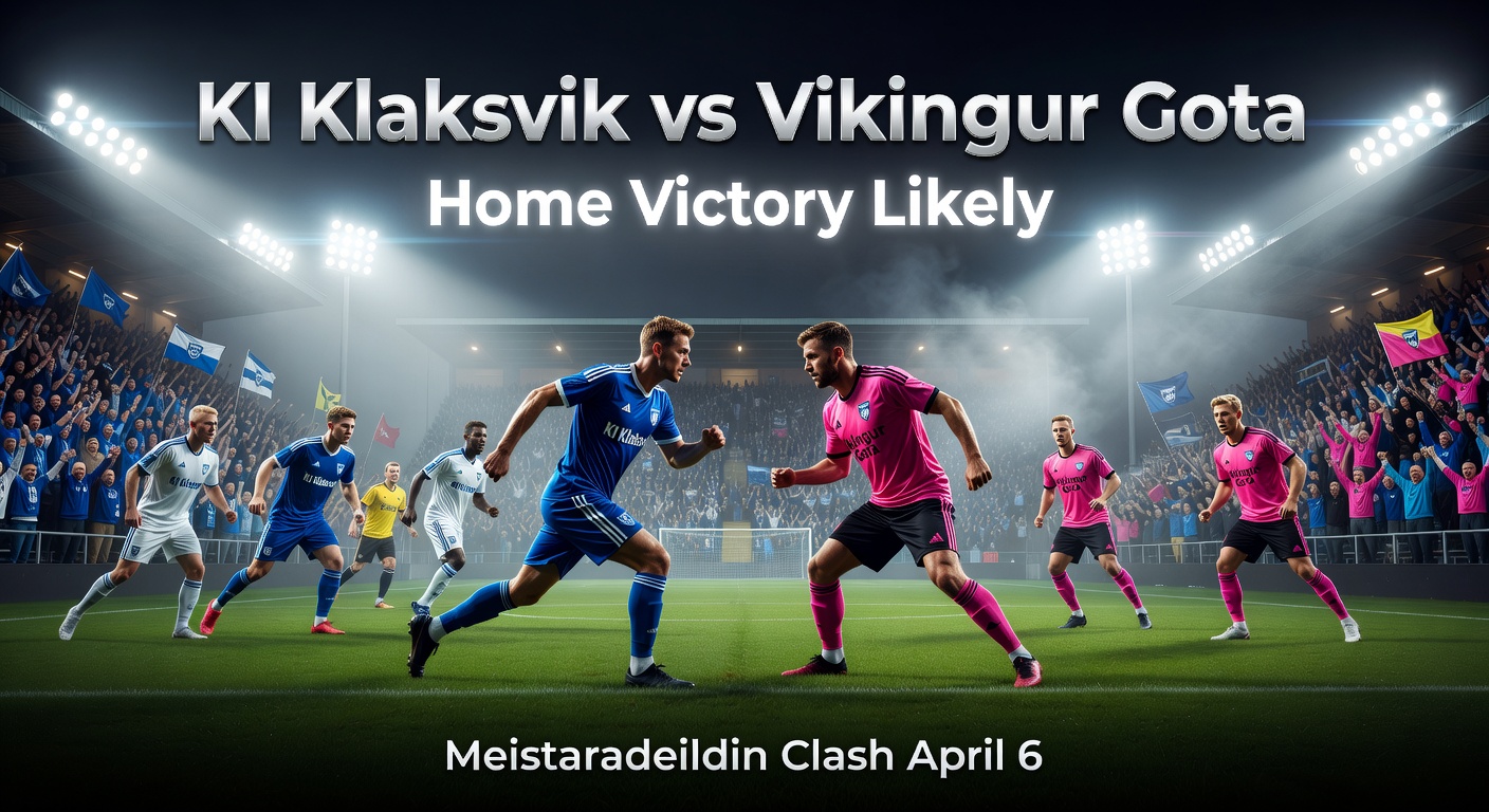 KI Klaksvik vs Vikingur Gota Pronóstico / Prediction