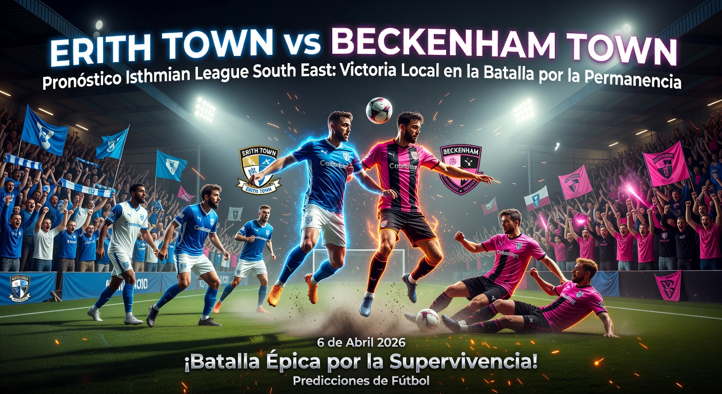 Erith Town vs Beckenham Town Pronóstico / Prediction
