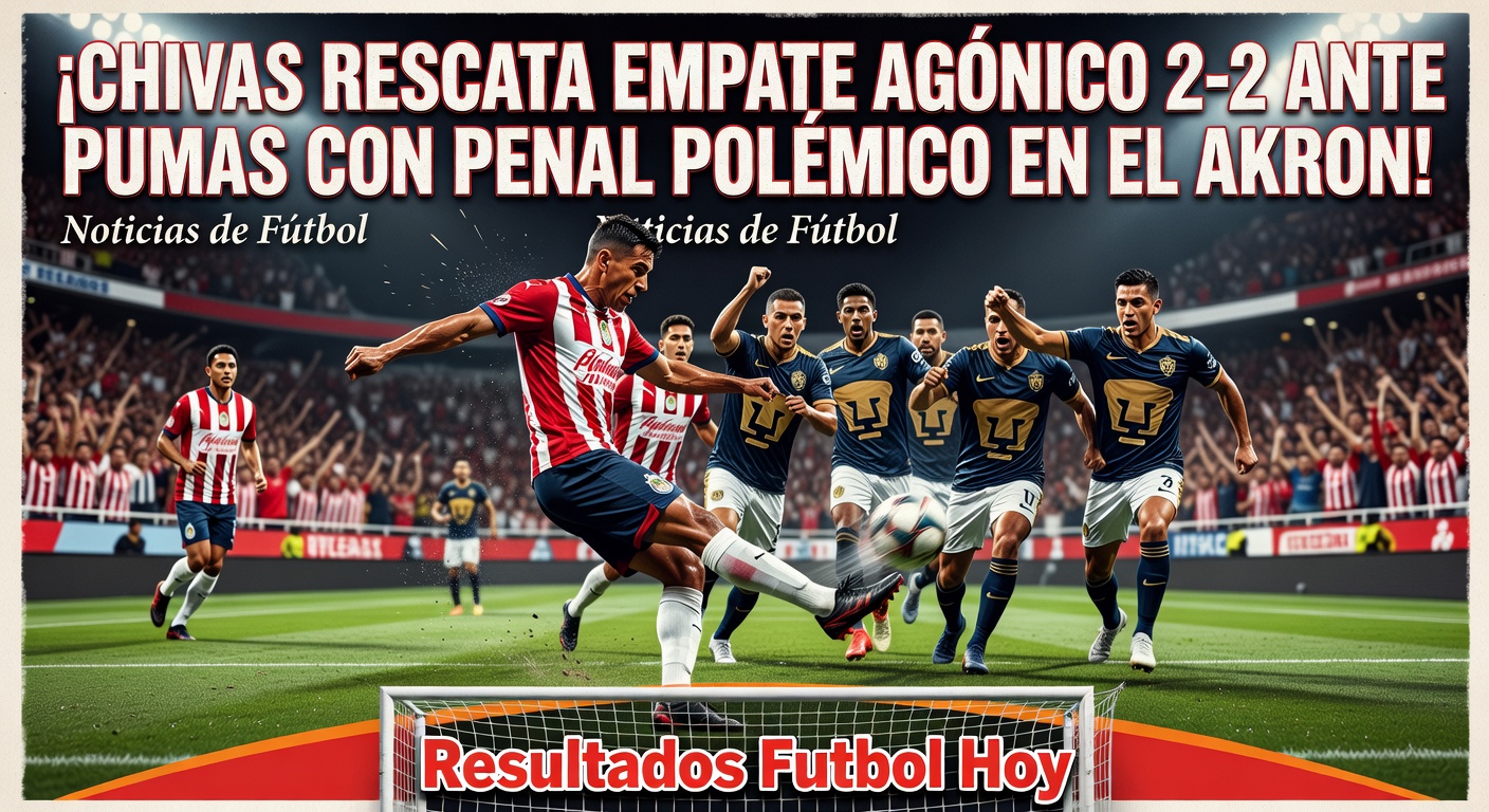 Guadalajara 2-2 Pumas UNAM (FT) Liga MX