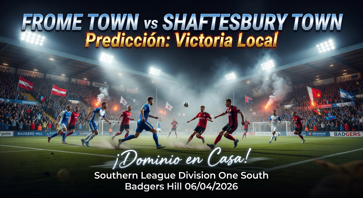 Frome Town vs Shaftesbury Town Pronóstico / Prediction