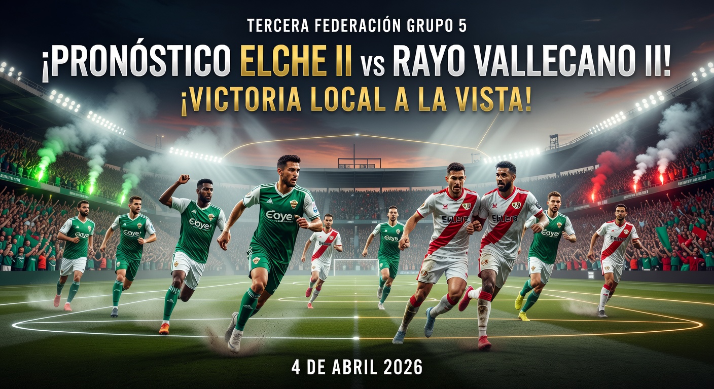 Elche II vs Rayo Vallecano II Pronóstico / Prediction