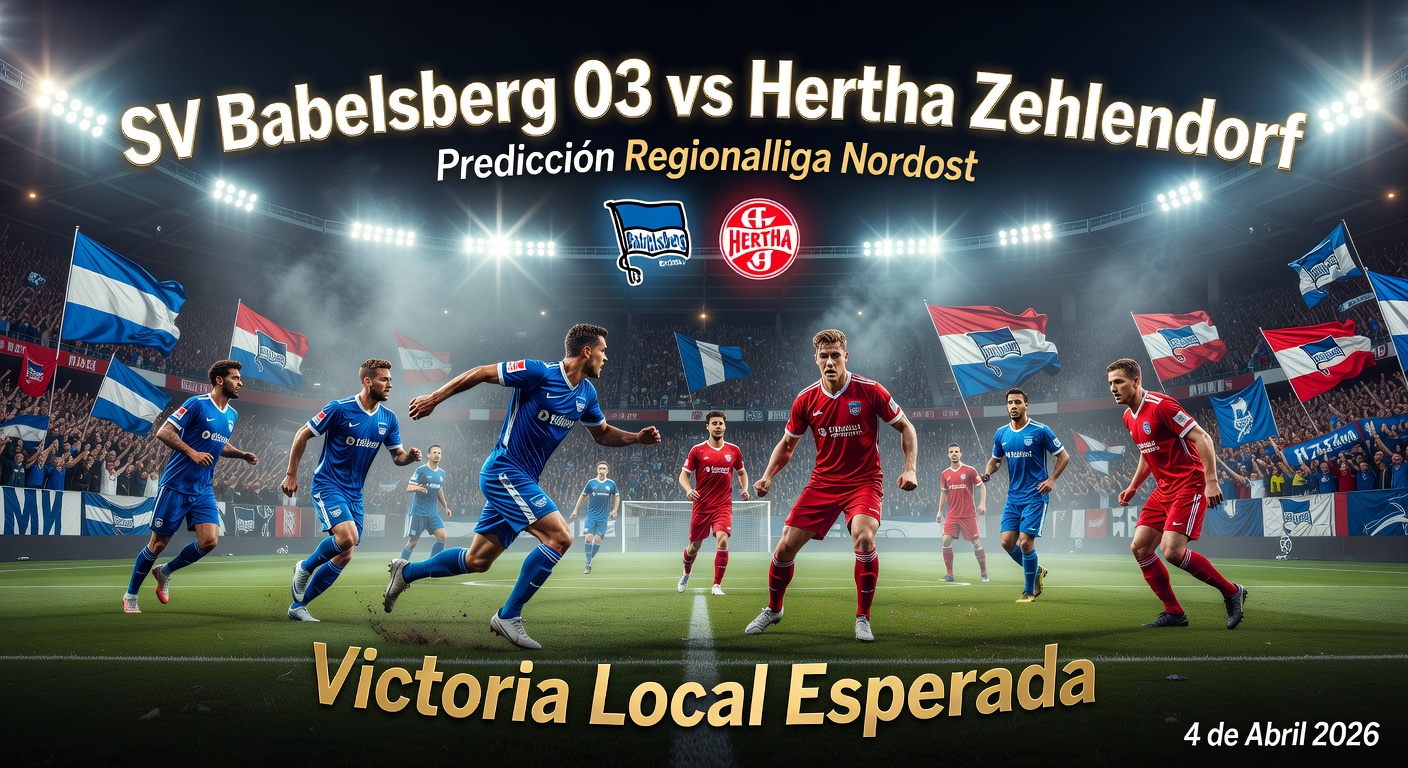 SV Babelsberg 03 vs Hertha Zehlendorf Pronóstico / Prediction