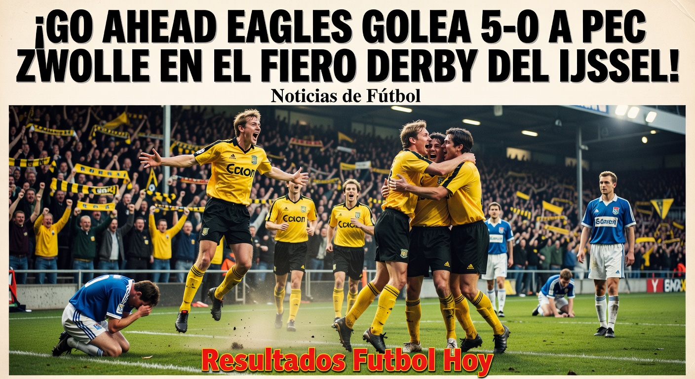 PEC Zwolle 0-5 Go Ahead Eagles in Eredivisie