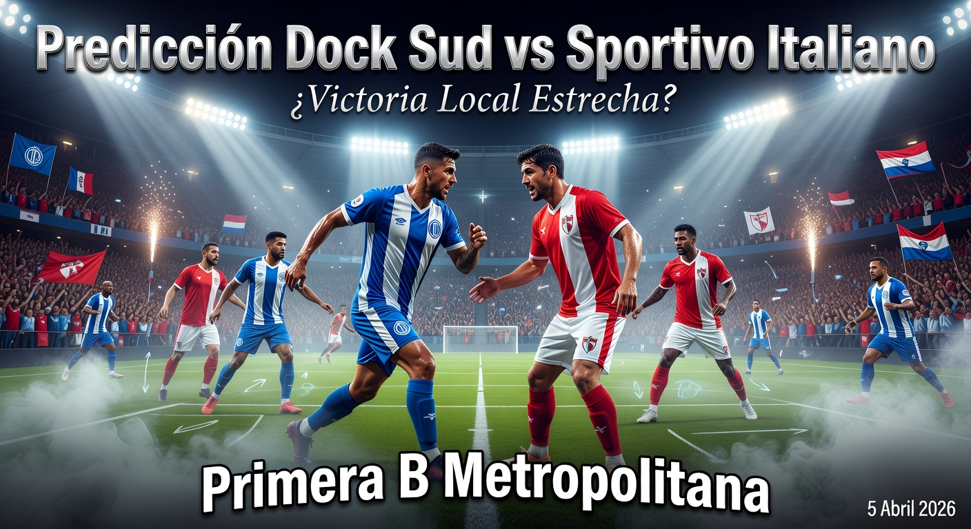 Dock Sud vs Sportivo Italiano Pronóstico / Prediction