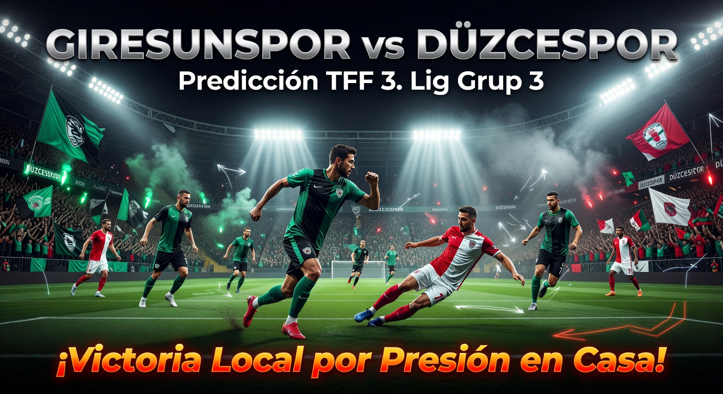 Giresunspor vs Düzcespor Pronóstico / Prediction