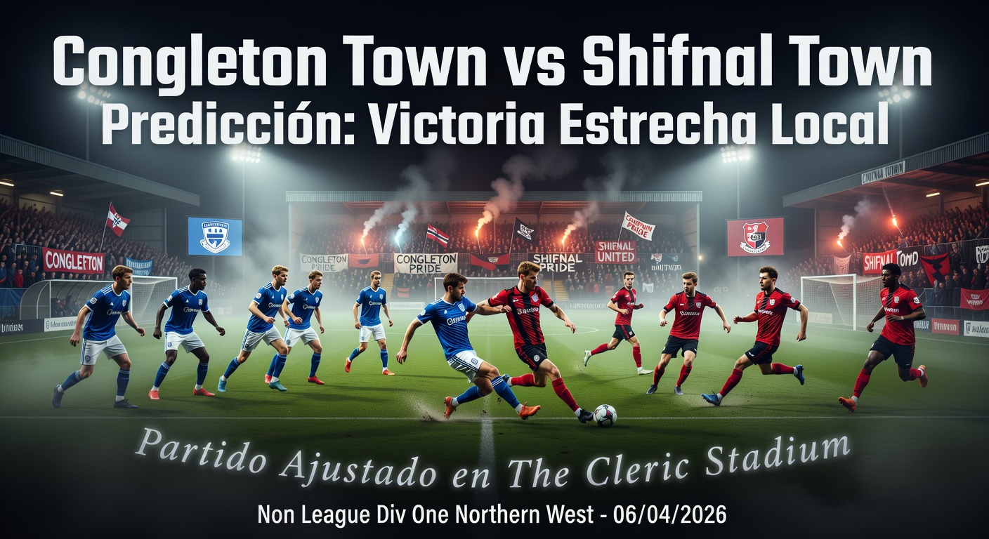 Congleton Town vs Shifnal Town FC Pronóstico / Prediction