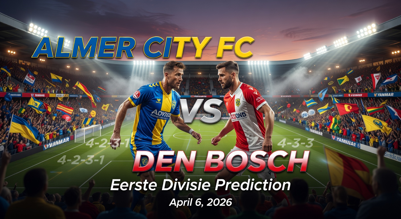 Almere City FC vs Den Bosch Pronóstico / Prediction