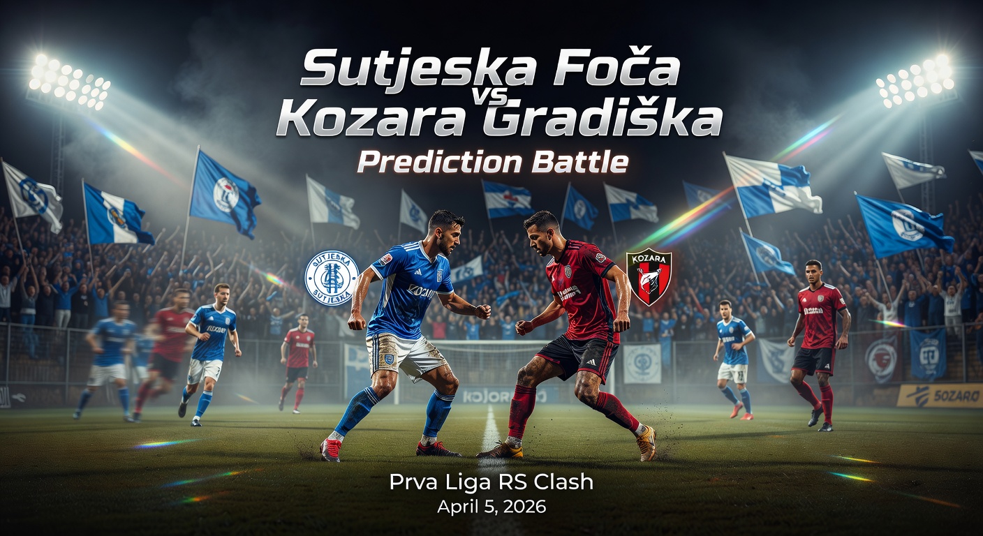 Sutjeska Foča vs Kozara Gradiška Pronóstico / Prediction