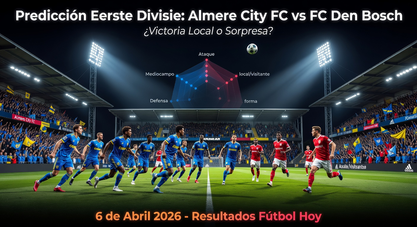 Almere City FC vs Den Bosch Pronóstico / Prediction
