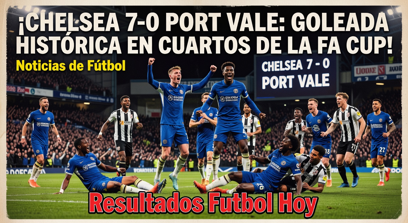 Chelsea 7-0 Port Vale: FA Cup rout (kitsdo, Apr 6, 2026)
