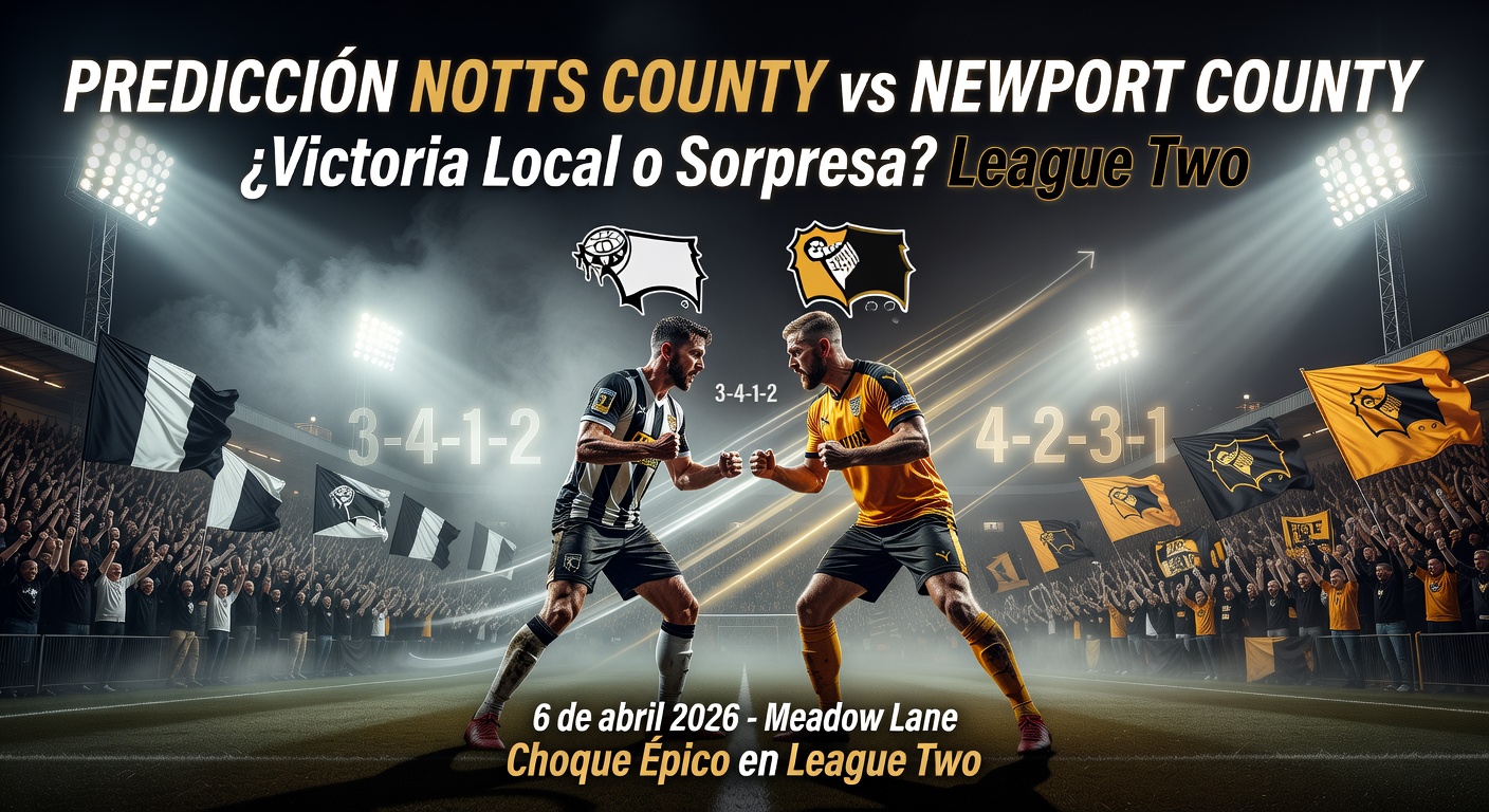 Notts County vs Newport County Pronóstico / Prediction