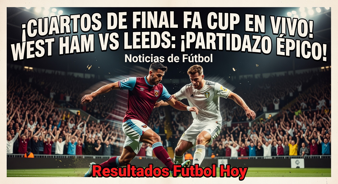 West Ham United vs Leeds United - FA Cup Quarter-Final underway (BBC Sport)