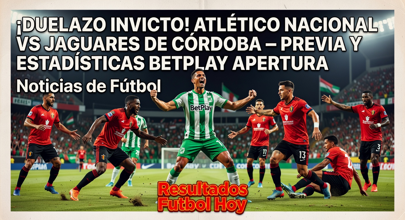 Atletico Nacional vs Jaguares in Colombian Primera A