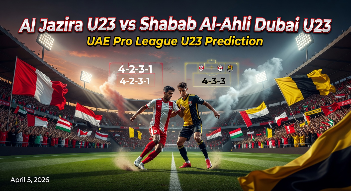 Al Jazira U23 vs Shabab Al-Ahli Dubai U23 Pronóstico / Prediction