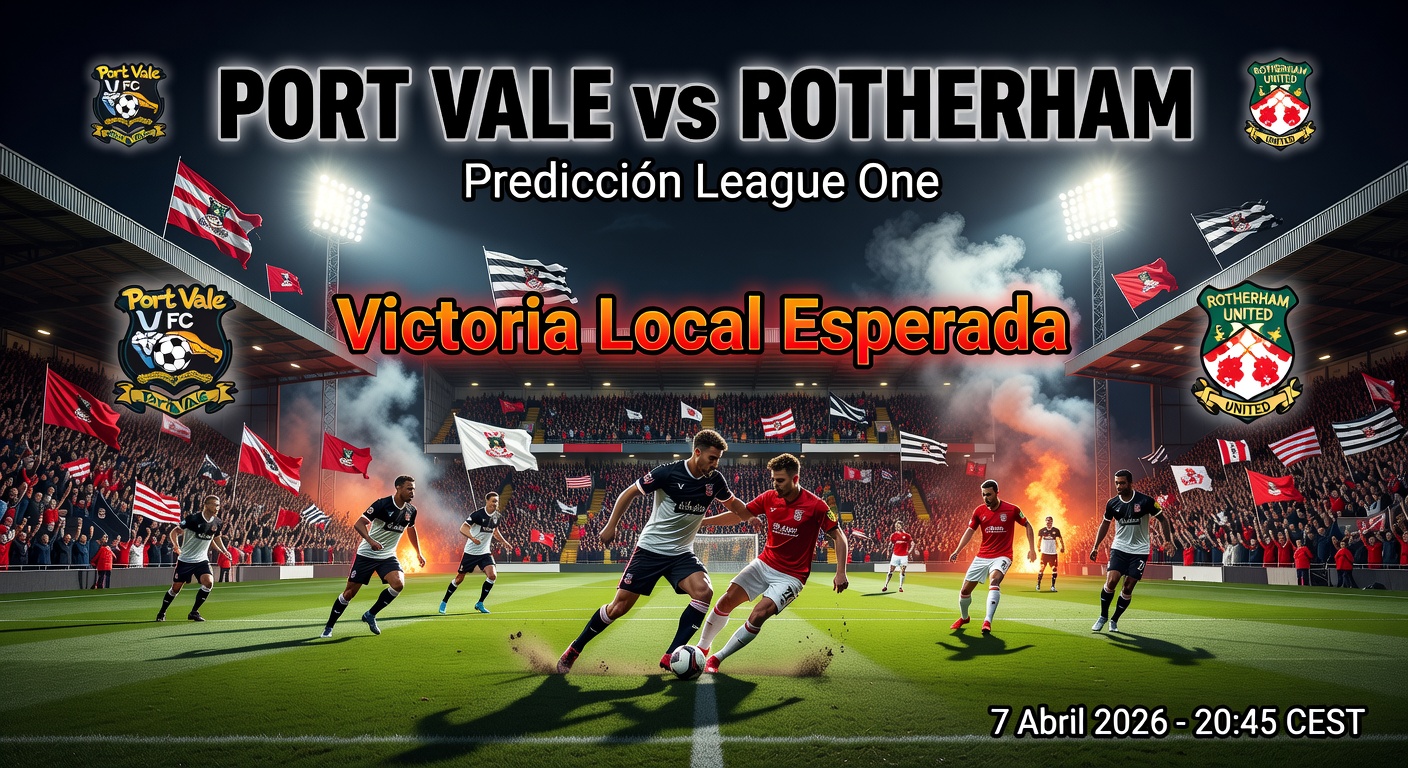Port Vale vs Rotherham Pronóstico / Prediction